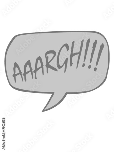 Comic Aaargh Sprechblase 