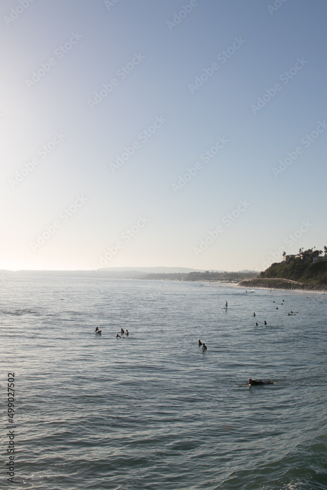 surfers in san clemente california 