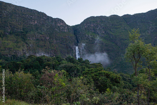 Casca D Anta waterfall in Serra da Canastra national park