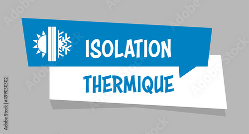 Logo isolation thermique.