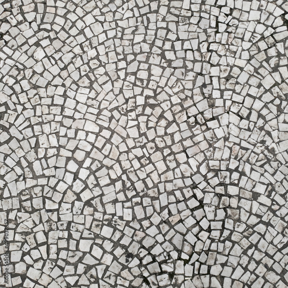 Street floor texture with rocks