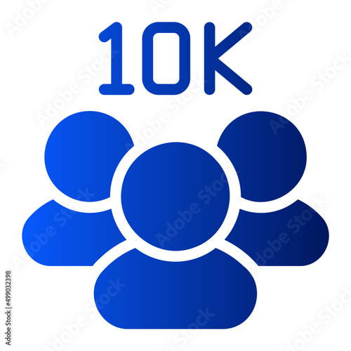 follower gradient icon