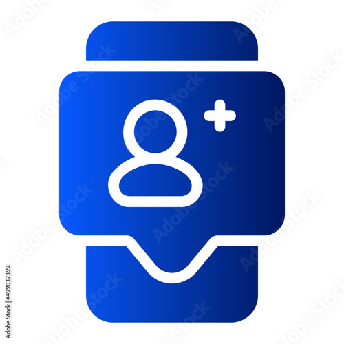follower gradient icon