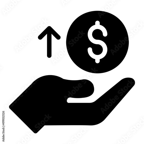sponsorship glyph icon