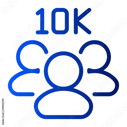 follower gradient icon