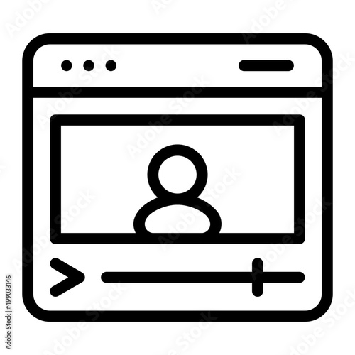 vlog line icon
