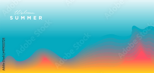 Vector Colorful liquid and fluid background for summer collection