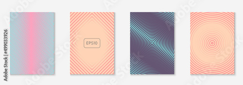 Modern catalog with minimalist geometric line and trendy shapes.