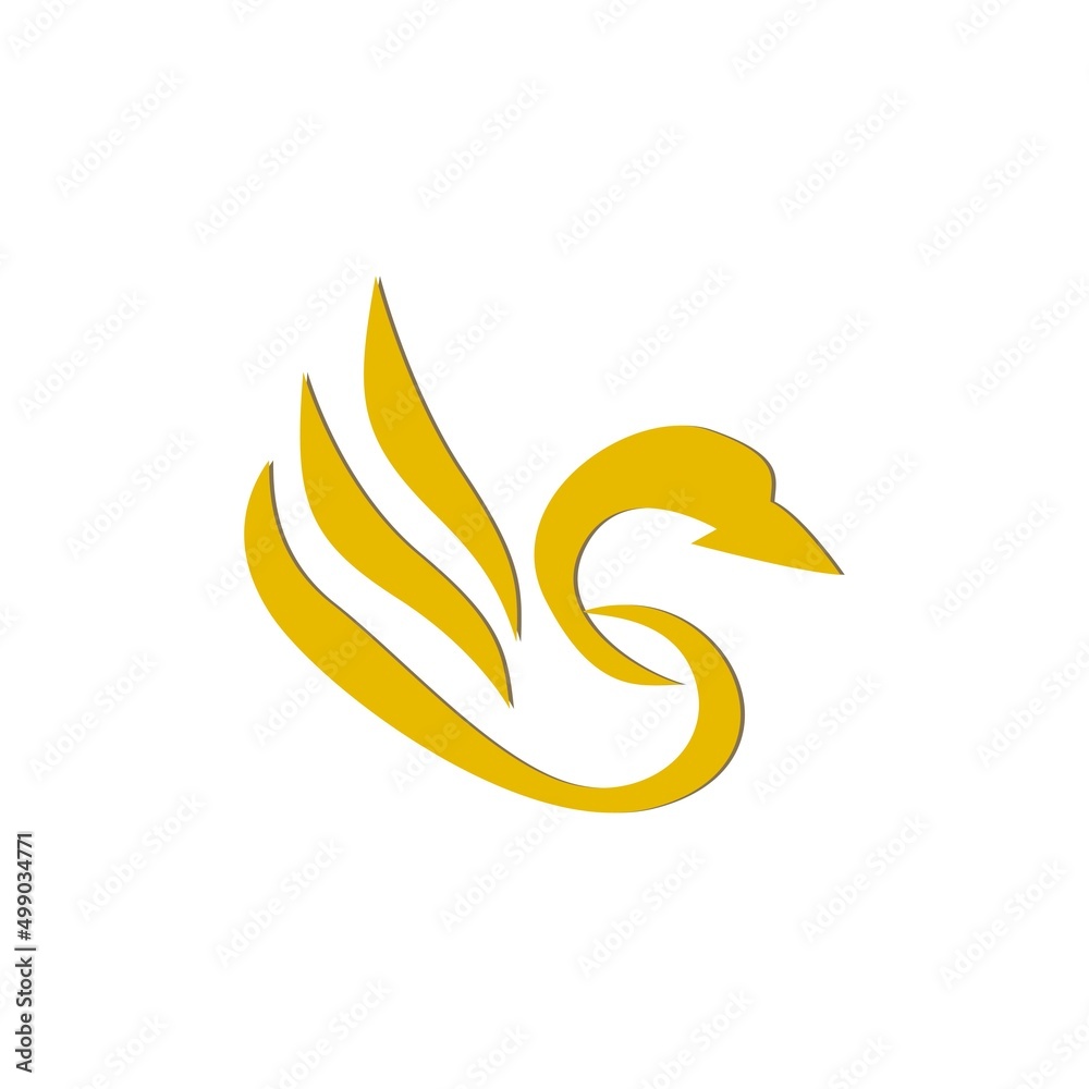 swan logo template vector illustration. swan sign and symbol. swan logo template vector illustration. swan sign and symbol.