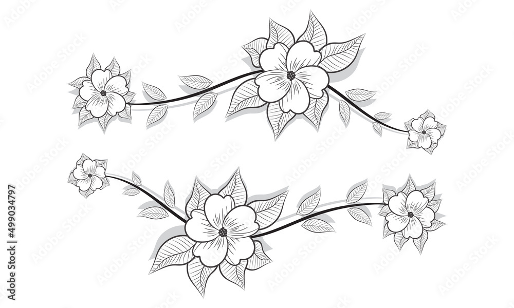 Graphic sketch line art drawing illustration on white isolated background