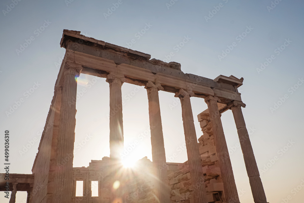 Famous ancient Greek Parthenon in Athens