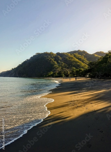 Amazing morning walk along the beach in a resort in Guanacaste, Costa Rica