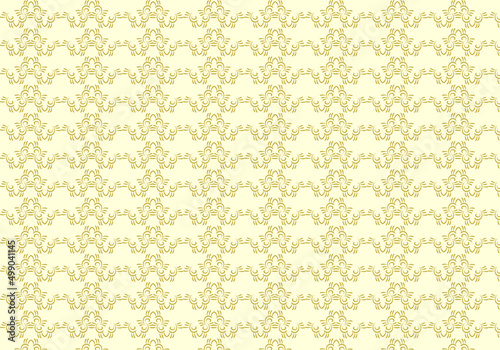 Seamless floral pattern design on a uniform background