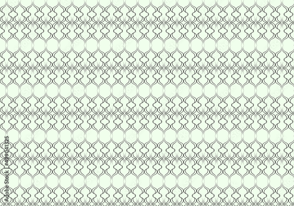 Seamless vector pattern in geometric ornamental style vector free.