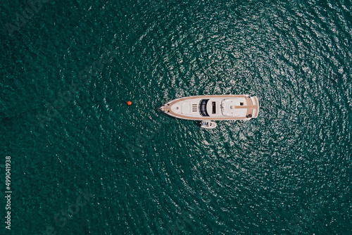 Luxury yacht boat in the sea