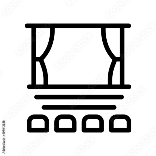 Cinema Icon Vector Symbol Design Illustration