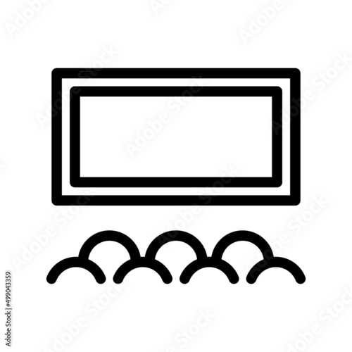 Cinema Icon Vector Symbol Design Illustration