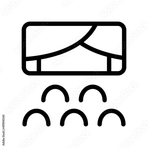 Cinema Icon Vector Symbol Design Illustration