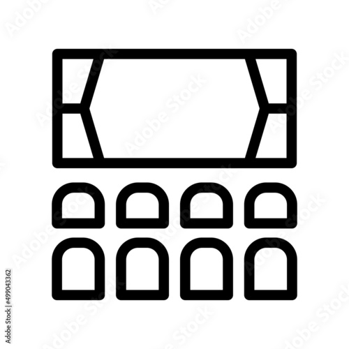 Cinema Icon Vector Symbol Design Illustration