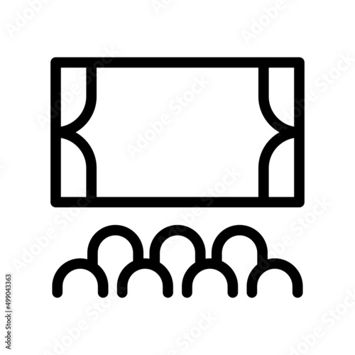 Cinema Icon Vector Symbol Design Illustration