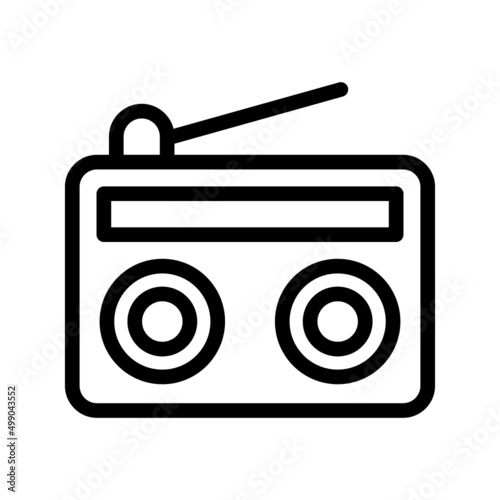 Radio Icon Vector Symbol Design Illustration