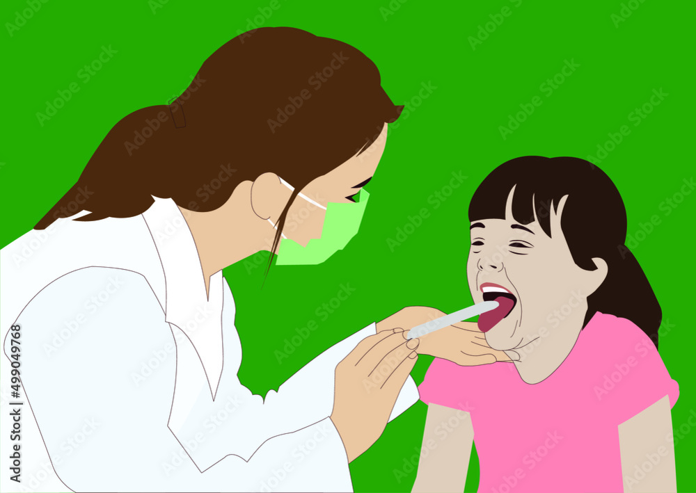 Headache Vector Illustration Portrait 2 Headache Vector Illustration Portrait 2