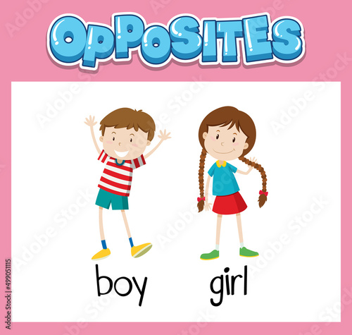 Opposite English words for kids