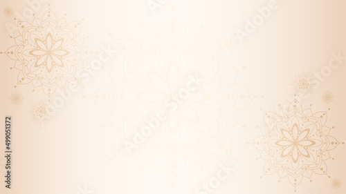 elegant background with mandala landscape