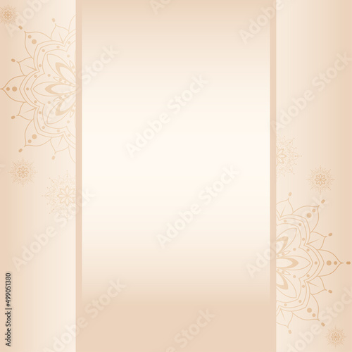 elegant background with mandala reflection
