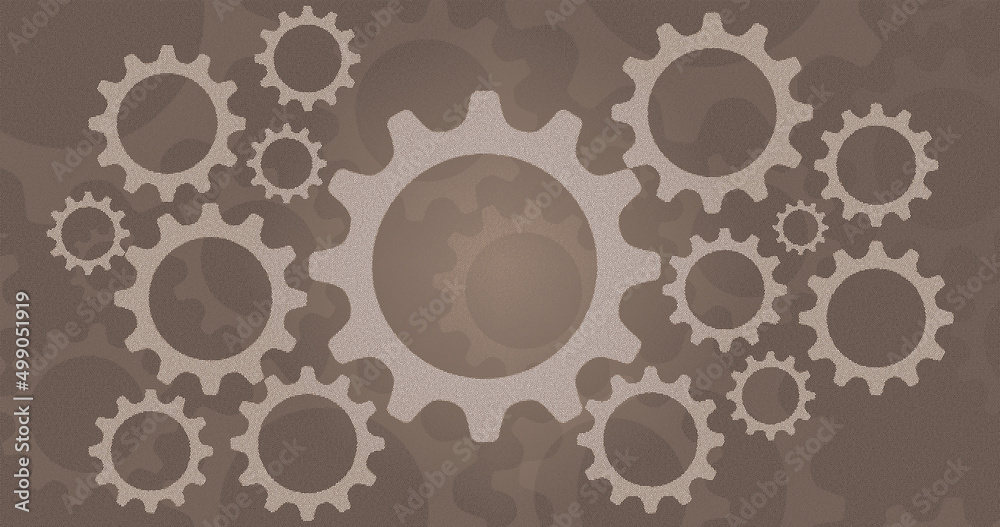 Abstract brown gears background for art design Abstract brown gears background for art design