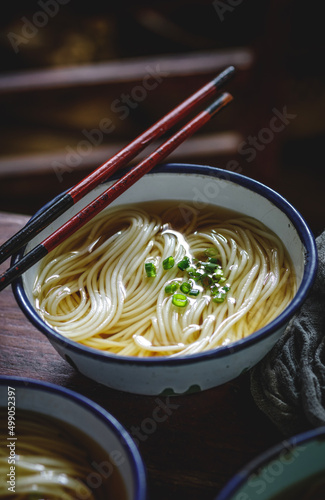 ramen with chopsticks photo