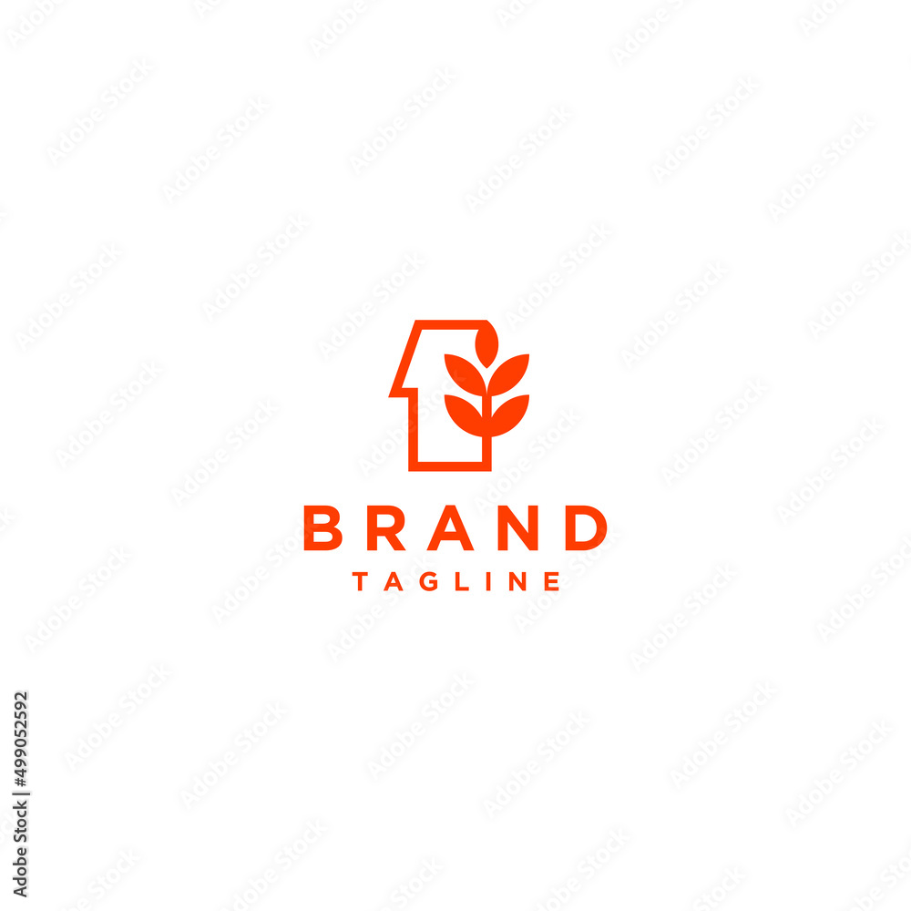 Simple Number One and Grains Logo Icon. Unique logo of line and grains that form the number one. Simple Number One and Grains Logo Icon. Unique logo of line and grains that form the number one.