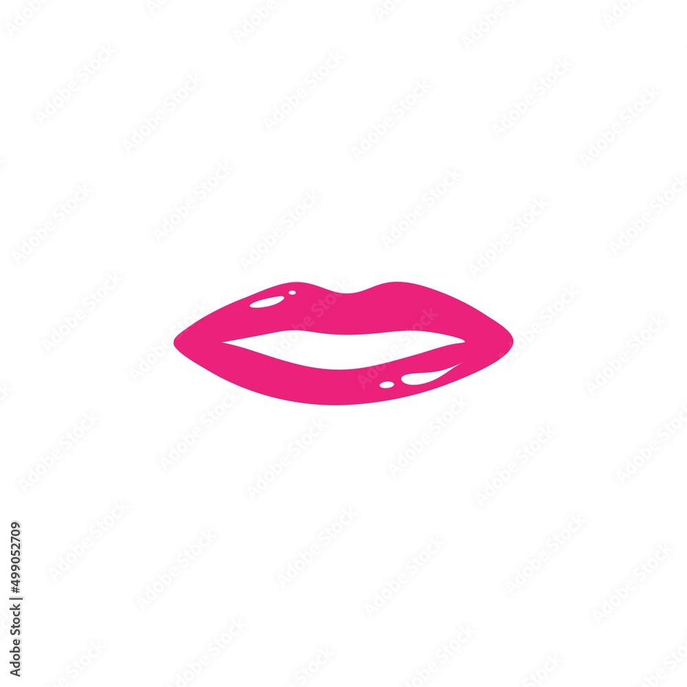 Sexy beauty lips template vector design