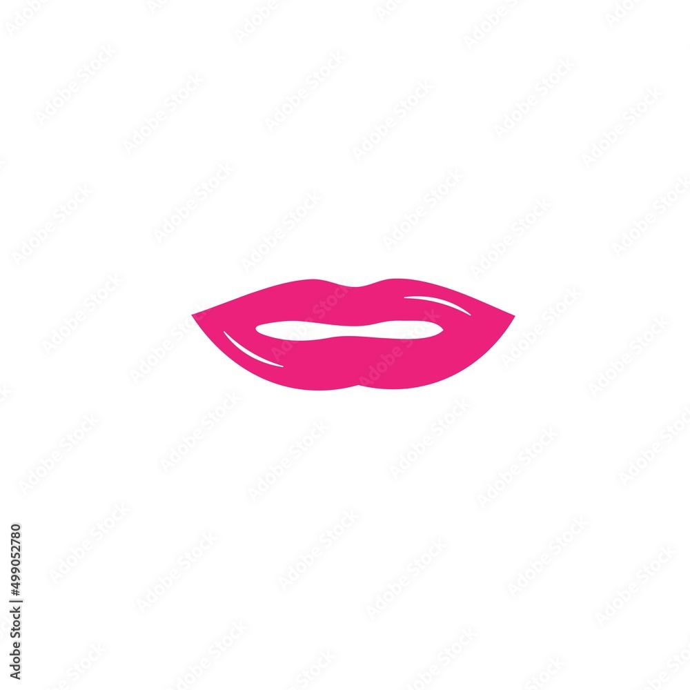 Sexy beauty lips template vector design