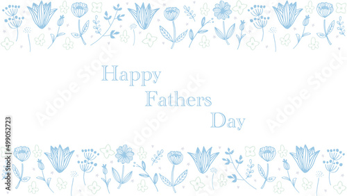 青と緑の北欧父の日フレーム