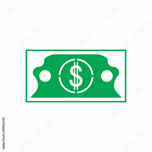 Dollar vector icon background template illustration