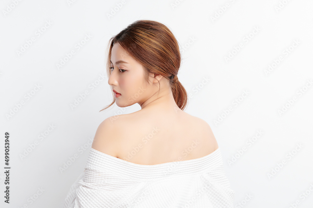 Beautiful young asian woman with clean fresh skin on white background, Face care, Facial treatment, Cosmetology, beauty and spa, Asian women portrait. Beautiful young asian woman with clean fresh skin on white background, Face care, Facial treatment, Cosmetology, beauty and spa, Asian women portrait.