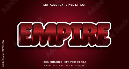 editable 3d Empire text effect