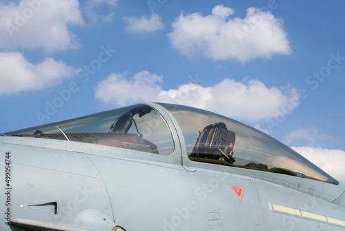 Obraz na płótnie Kampfjet Cockpit
