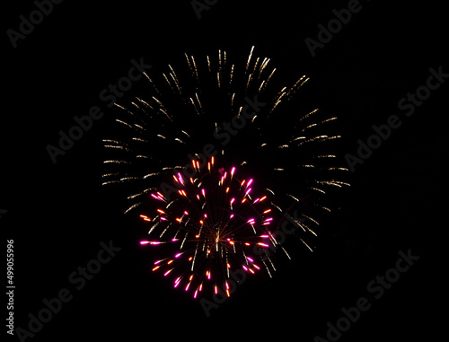 fireworks in the night sky