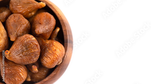 Dried Figs Isolated on a White Background