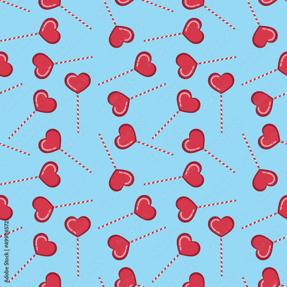 Seamless red heart pattern Seamless red heart pattern