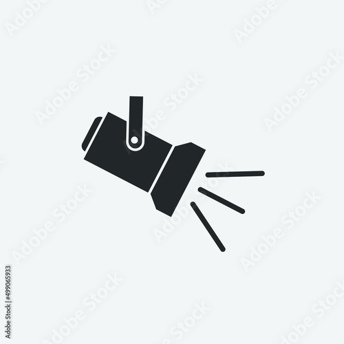spotlight vector icon illustration sign 