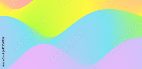 Abstract wavy background with modern gradient colors. Trendy liquid design. Motion sound wave. Vector illustration for banners, flyers and presentation.