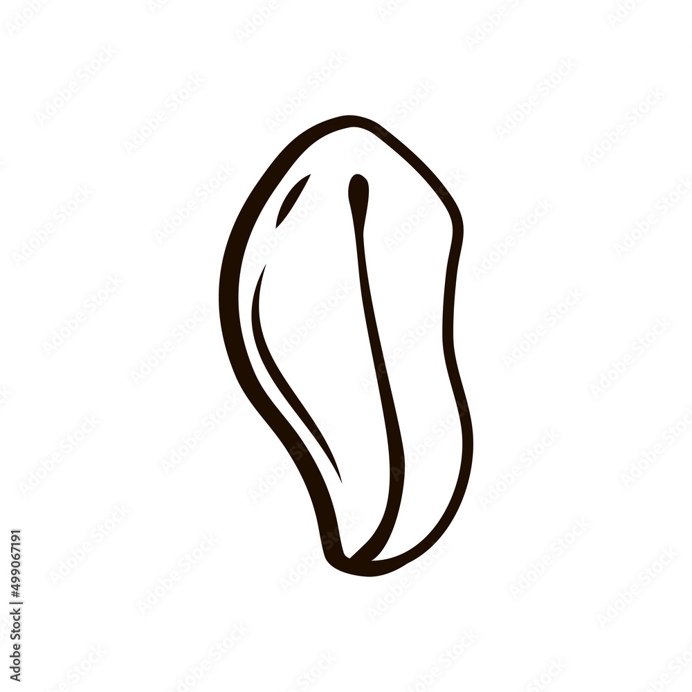 Oat flake icon on a white isolated background. Healthy product. For the preparation of oatmeal porridge. Vector outline . Oat flake icon on a white isolated background. Healthy product. For the preparation of oatmeal porridge. Vector outline .