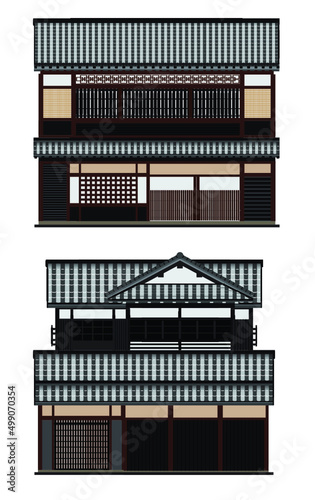 Japanese traditional houses, Machiya houses Building style