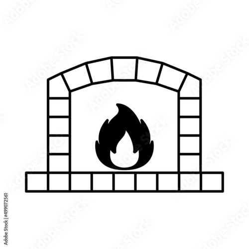 stone oven icon Vector Design Template.