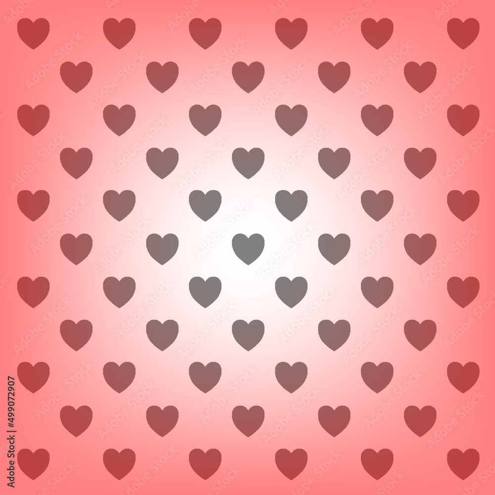 Hearts for Valentine's Day. A postcard with hearts for February 14. Background for scrapbooking, albums, advertising, printing, websites, mobile screensavers, bloggers.