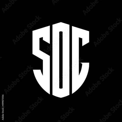 SOG letter logo design. SOG modern letter logo with black background. SOG creative  letter logo. simple and modern letter logo. vector logo modern alphabet font overlap style. Initial letters SOG  photo