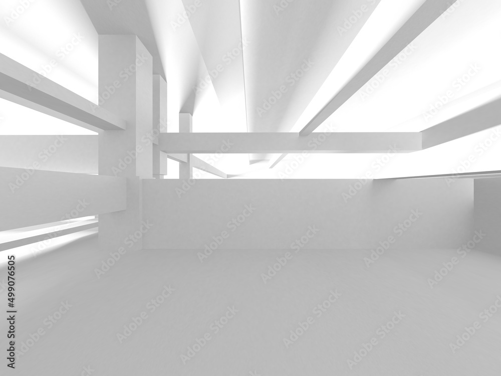 White Modern Background. Abstract Building Concept White Modern Background. Abstract Building Concept